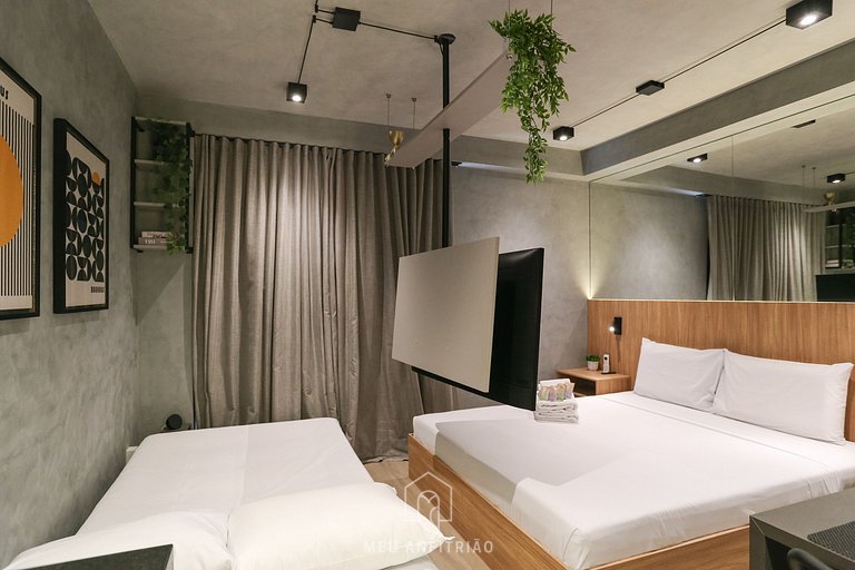 Studio for 3 w/ leisure 600m from Brooklin subway