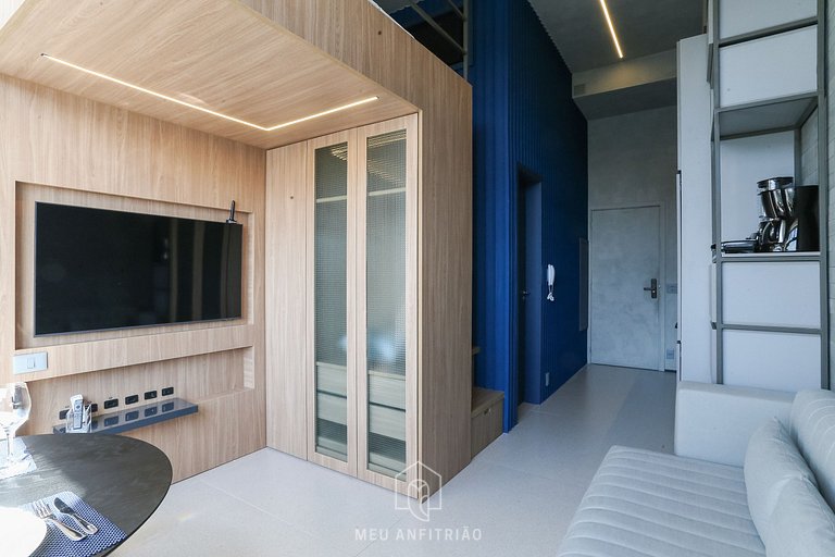 30m² apartment with mezzanine near Ibirapuera Park