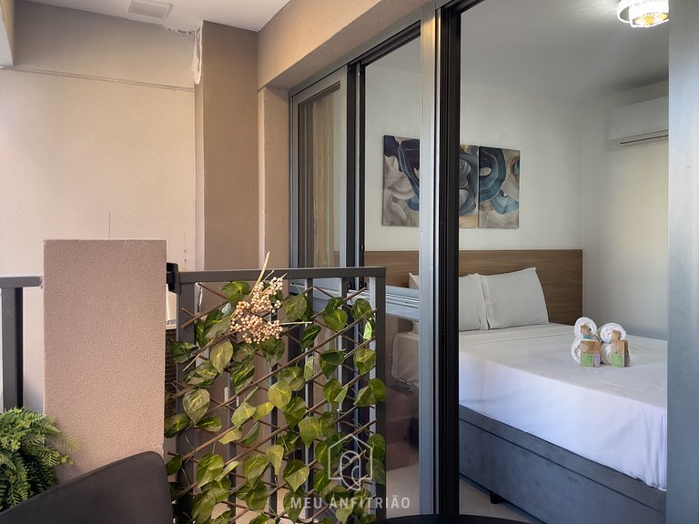 Balcony, complete leisure 300m from Allianz Parque