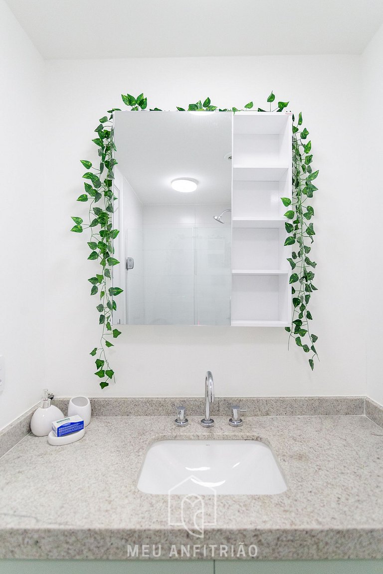 Balcony, complete leisure 300m from Allianz Parque