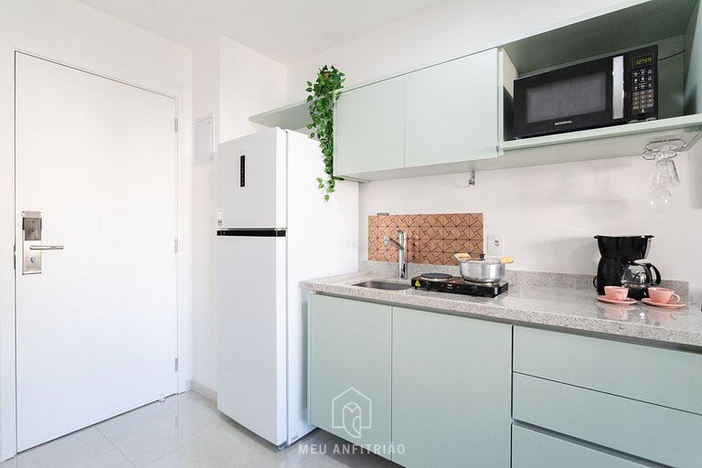 Balcony, complete leisure 300m from Allianz Parque