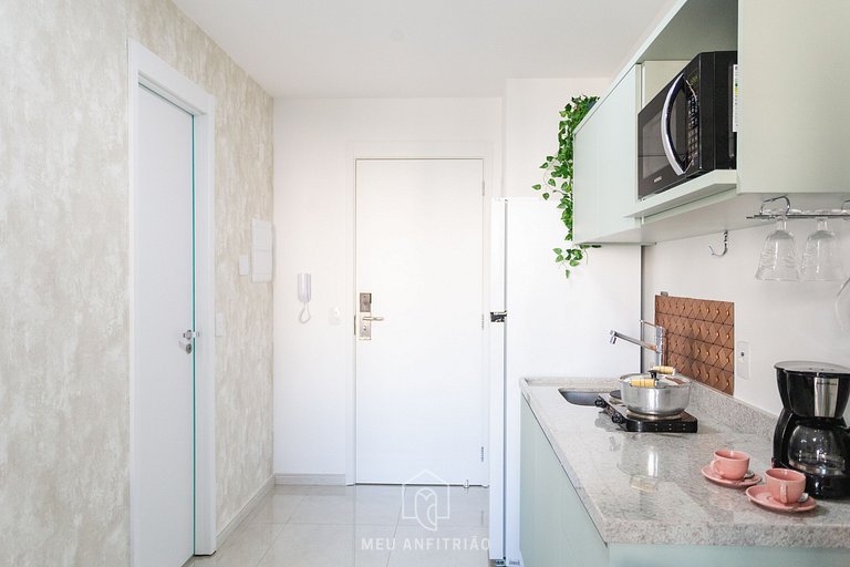 Balcony, complete leisure 300m from Allianz Parque