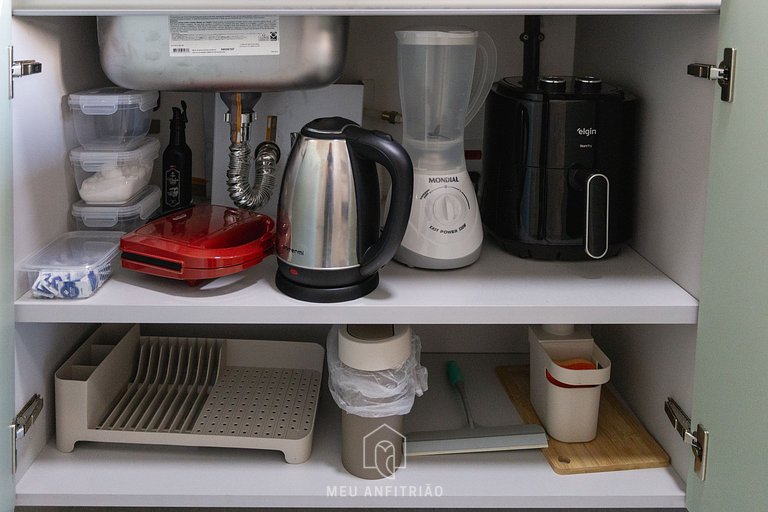 Balcony, complete leisure 300m from Allianz Parque