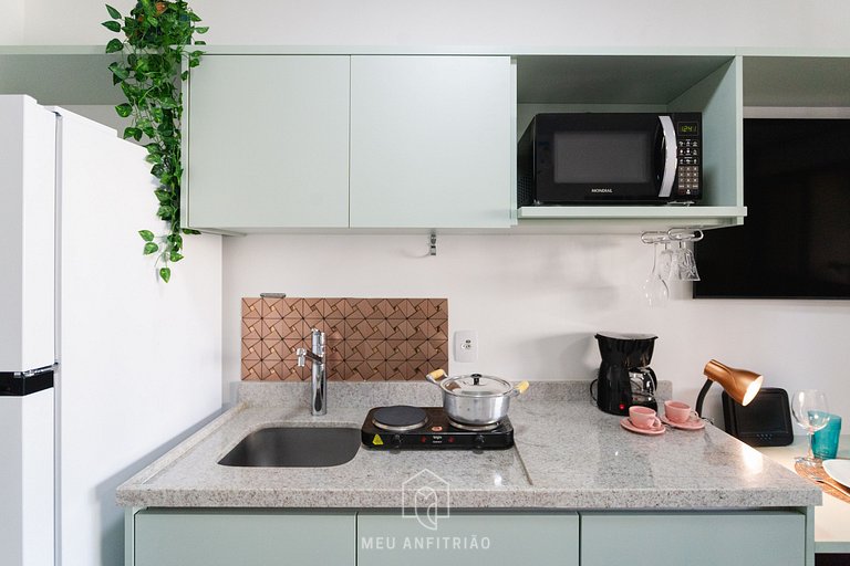 Balcony, complete leisure 300m from Allianz Parque