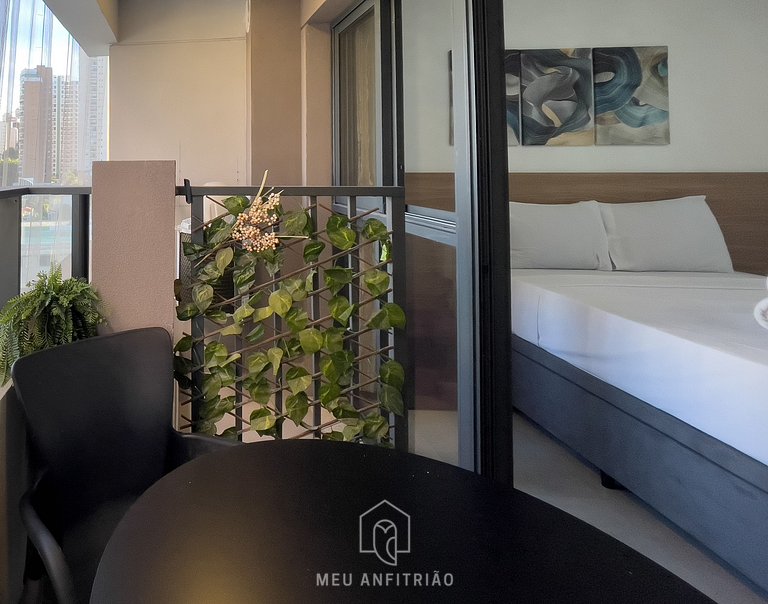 Balcony, complete leisure 300m from Allianz Parque