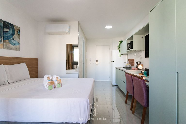 Balcony, complete leisure 300m from Allianz Parque