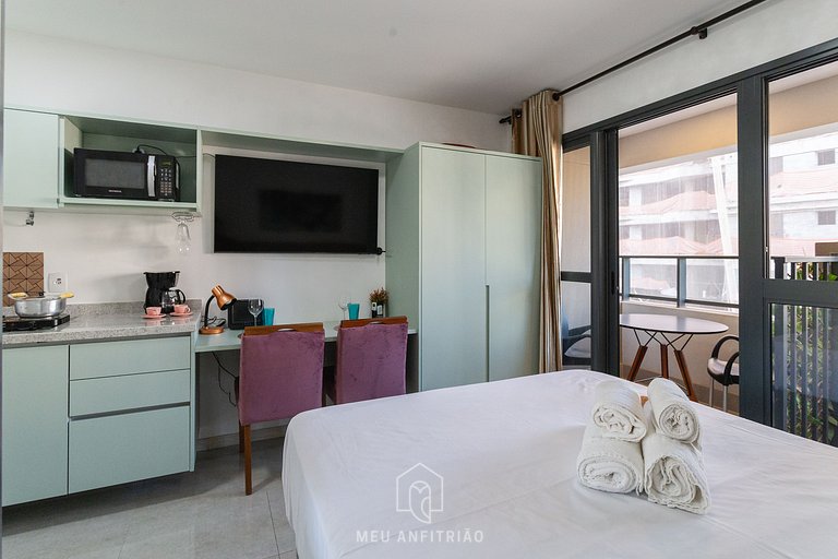 Balcony, complete leisure 300m from Allianz Parque
