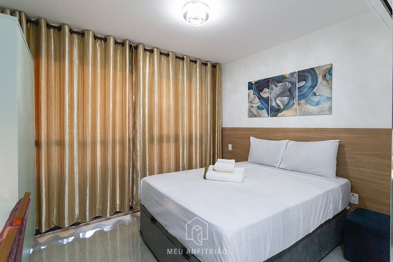 Balcony, complete leisure 300m from Allianz Parque