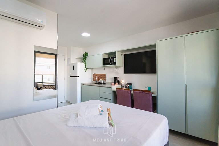 Balcony, complete leisure 300m from Allianz Parque