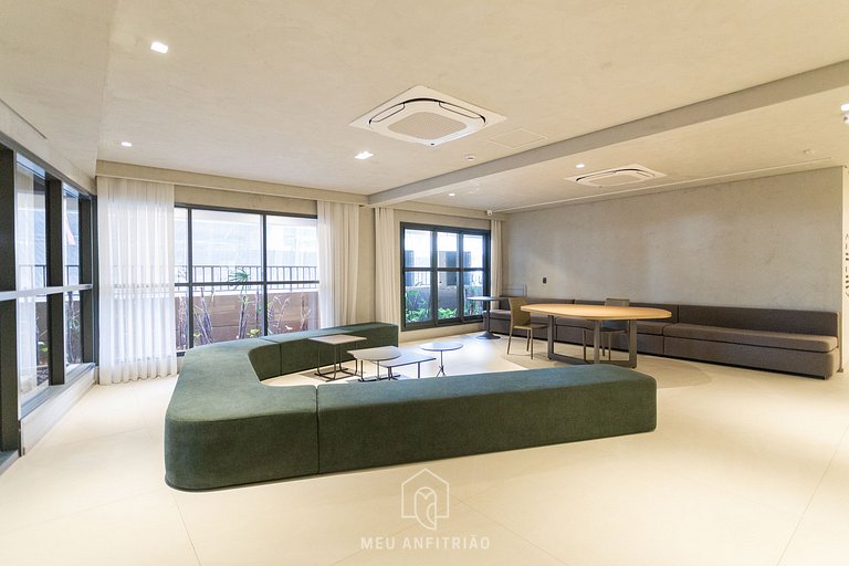 Balcony, complete leisure 300m from Allianz Parque