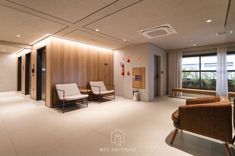 Balcony, complete leisure 300m from Allianz Parque