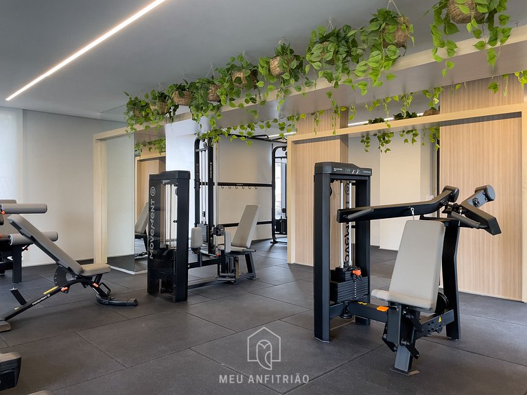 23m² | AC e Aquec. | Academia | 5min do Allianz