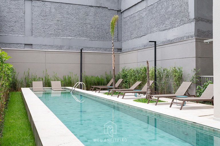 New studio, balcony, leisure, 100m from subway