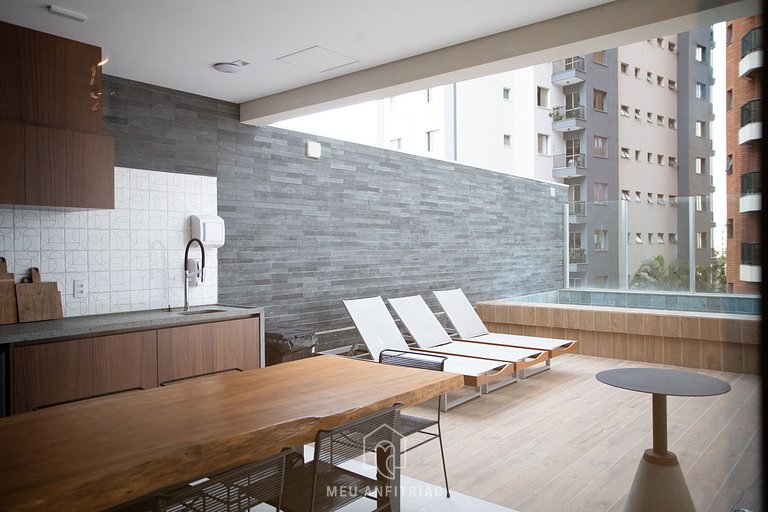 50m² | Entrepiso | Piscina | Balcón | 600m metro