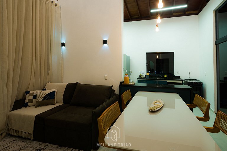 Chalet tranquilo con fogata rodeado de naturaleza