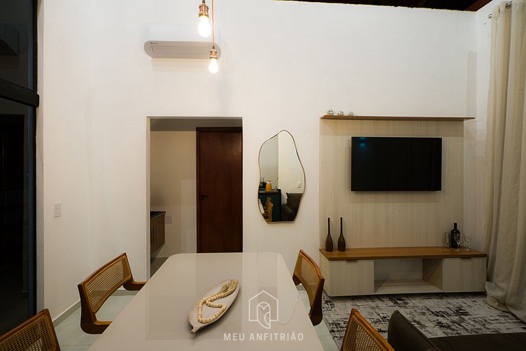 Chalet tranquilo con fogata rodeado de naturaleza