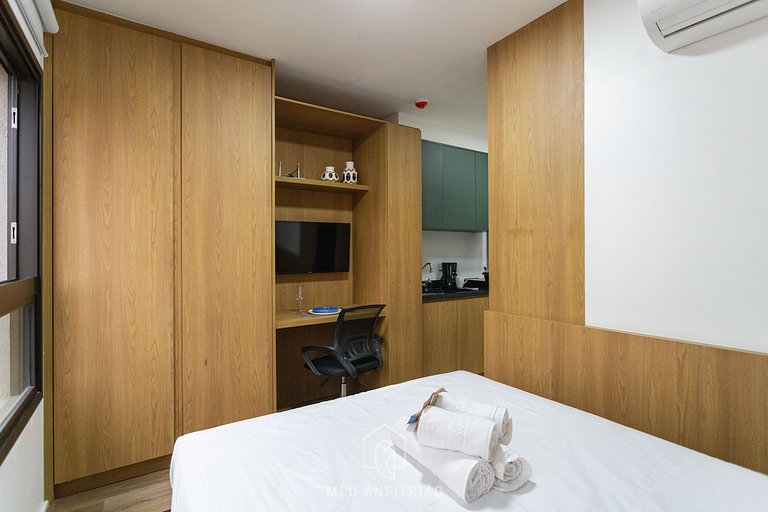 Studio with leisure near Ibirapuera Park