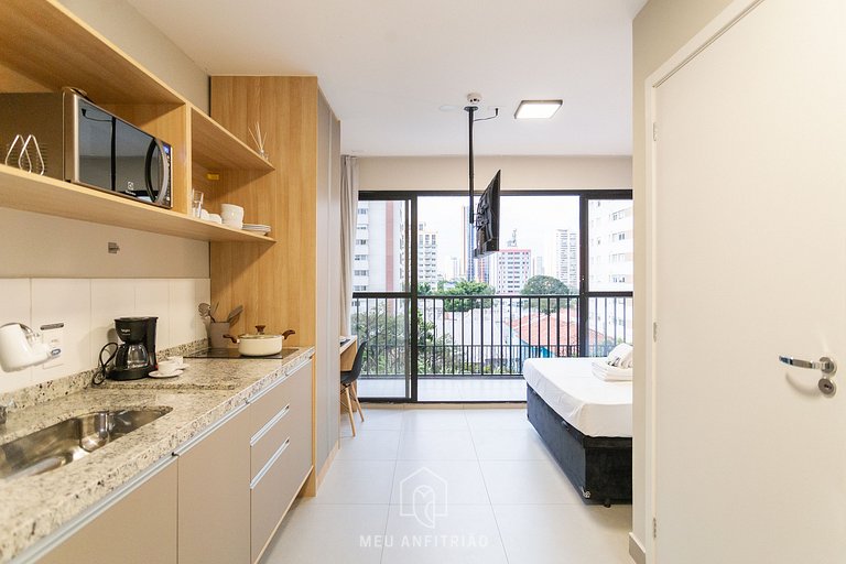 Balcony, pool, gym, 400m from Allianz Parque