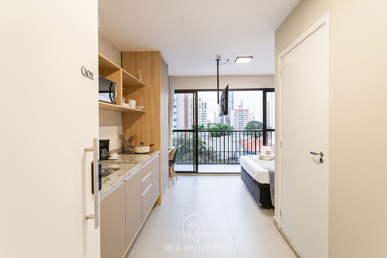 Balcony, pool, gym, 400m from Allianz Parque