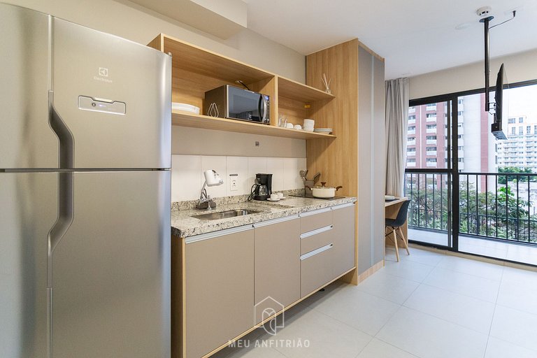 Balcony, pool, gym, 400m from Allianz Parque