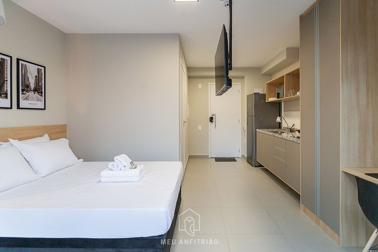 Balcony, pool, gym, 400m from Allianz Parque