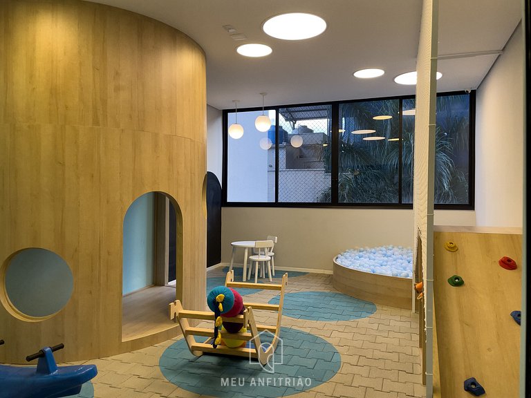 Balcony, pool, gym, 400m from Allianz Parque