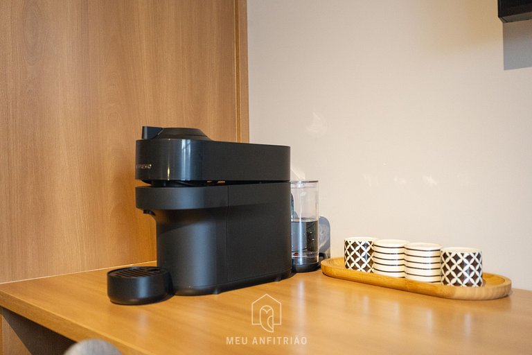 Studio p/ 3, academia a 750m do Allianz Parque