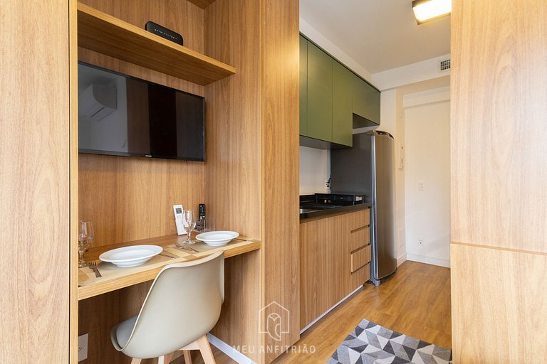 Complete studio 700m from Ibirapuera Park
