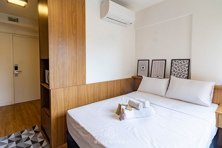Complete studio 700m from Ibirapuera Park