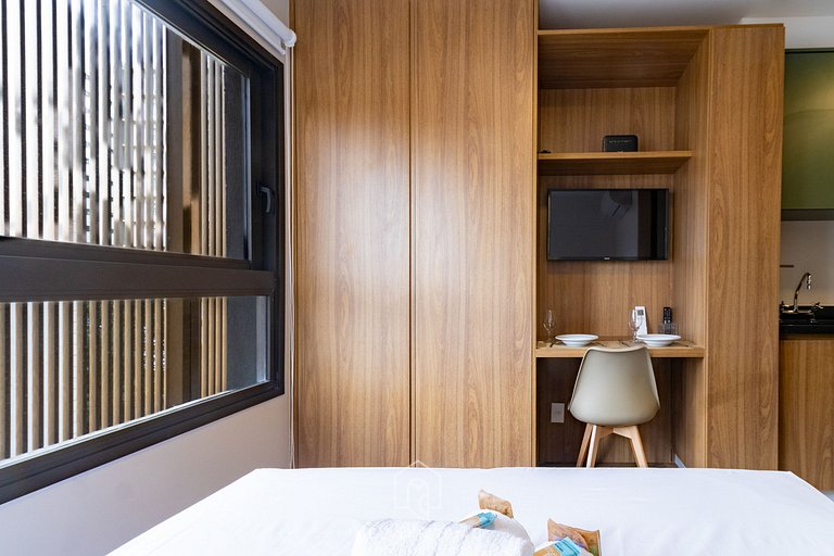 Complete studio 700m from Ibirapuera Park