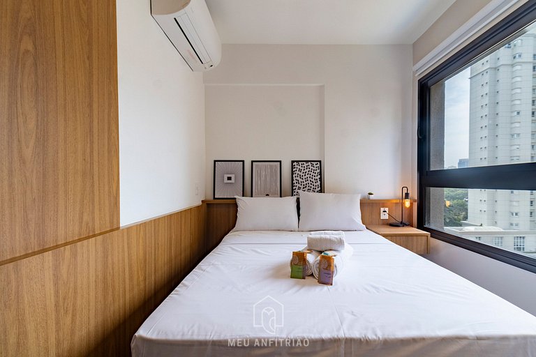 Complete studio 700m from Ibirapuera Park