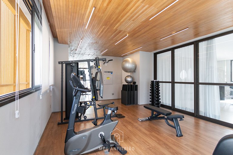 2 people | Gym | 700m from Ibirapuera Park