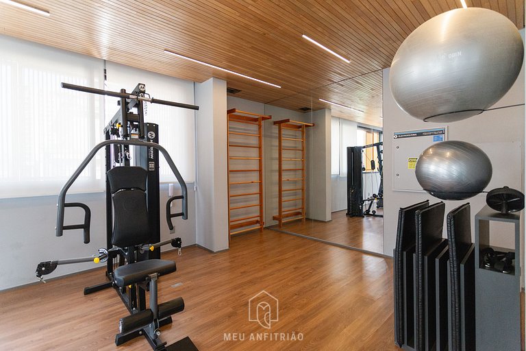 2 pessoas | 27m² | Academia | Pq. Ibirapuera