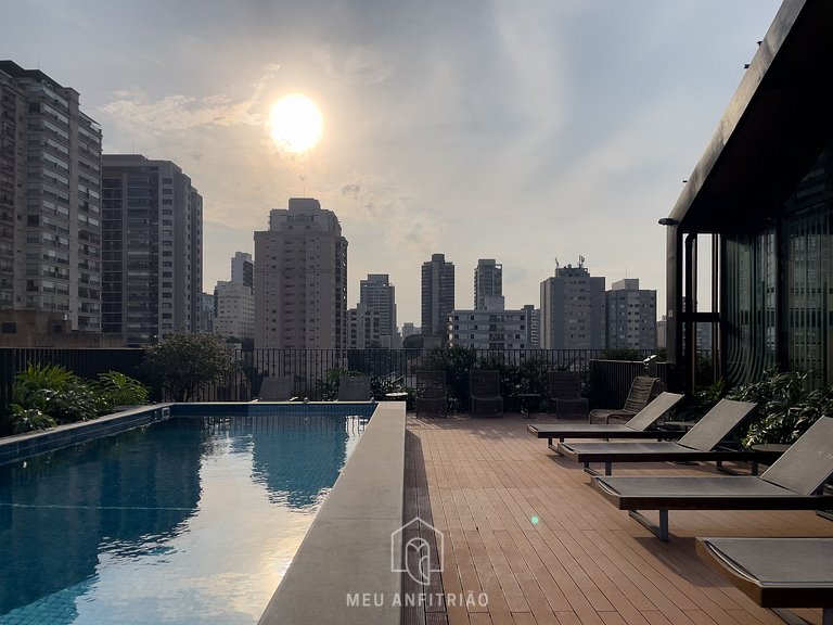 Studio for 4, complete leisure near Allianz/PUC-SP