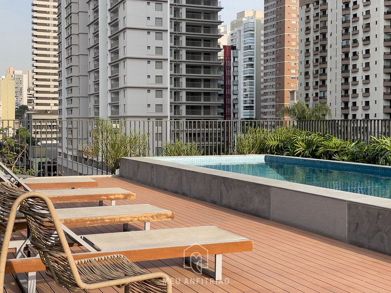 Studio for 4, complete leisure near Allianz Parque