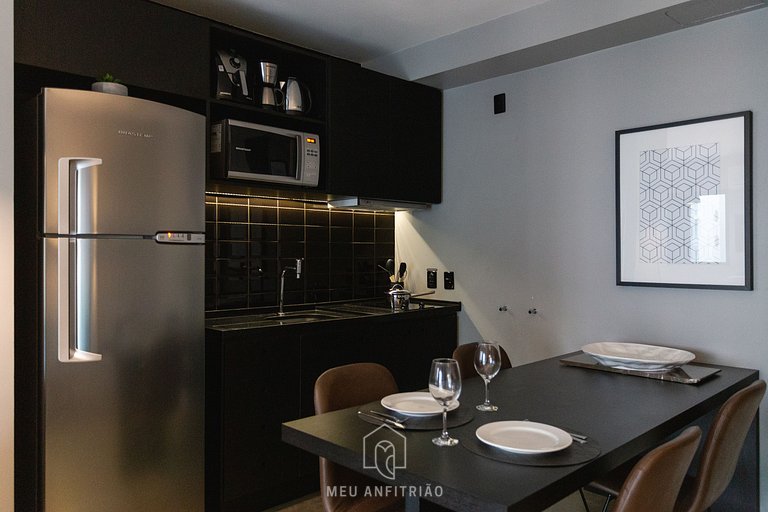 Studio amplo, piscina, lazer e vaga de garagem