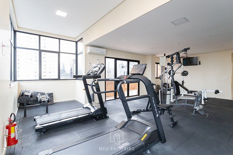 Studio amplo, piscina, lazer e vaga de garagem