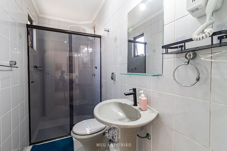 Vista p/ o mar | Apto p/ 6 | Garagem | 500m praia