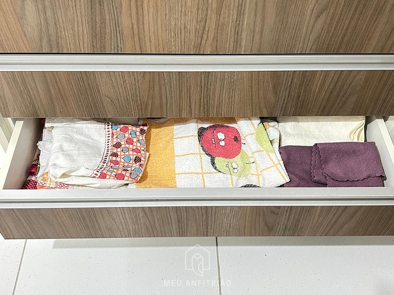 Apartamento 3 Habitaciones con Parrilla en Guarujá