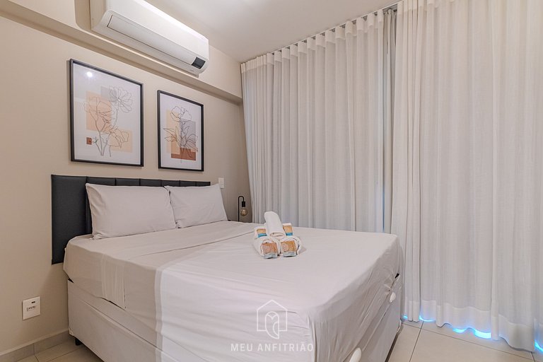 2 people, balcony and leisure 450m from the subway