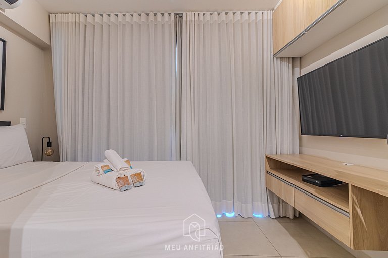 2 people, balcony and leisure 450m from the subway