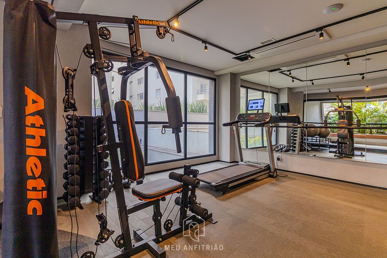 Studio for 2, balcony, leisure 200m from subway