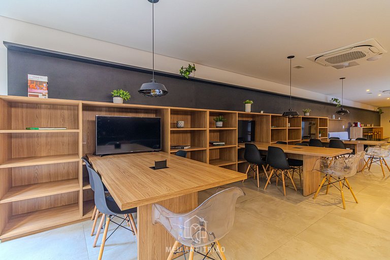 Studio for 2, balcony, leisure 200m from subway