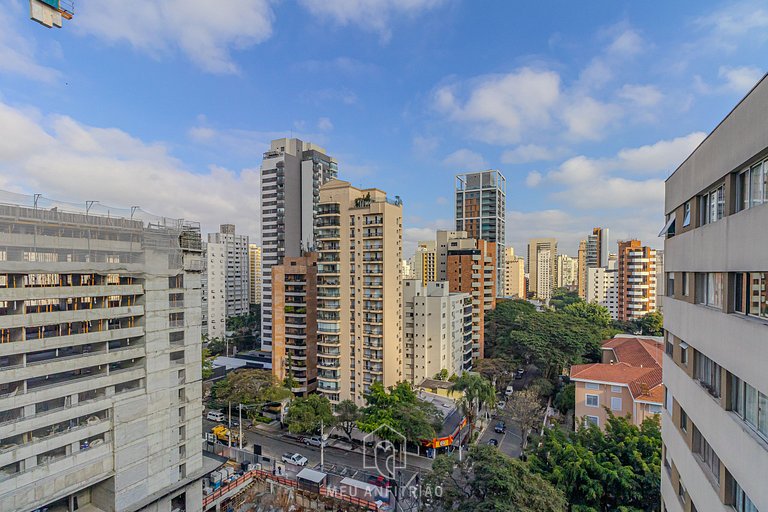 Studio for 2, balcony, leisure 200m from subway