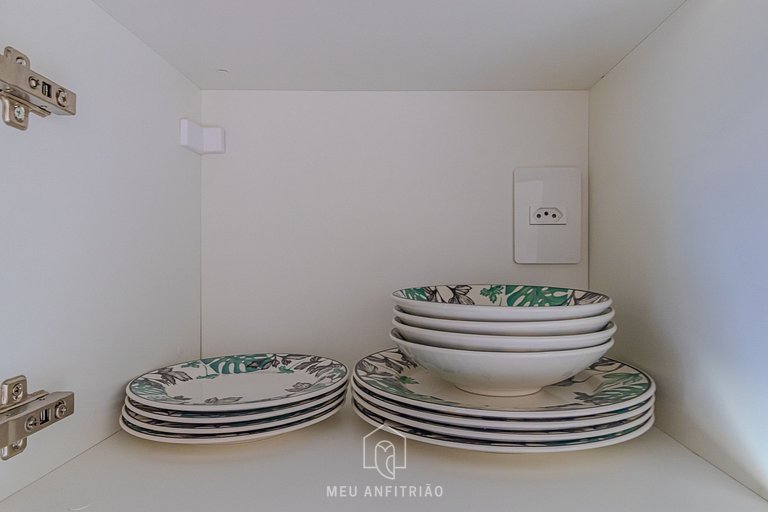 Studio for 2, balcony, leisure 200m from subway