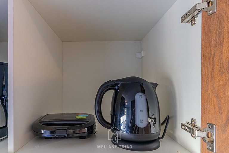 Studio for 2, balcony, leisure 200m from subway