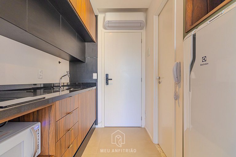 Studio for 2, balcony, leisure 200m from subway