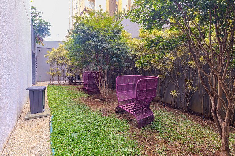 Studio for 2, balcony, leisure 200m from subway