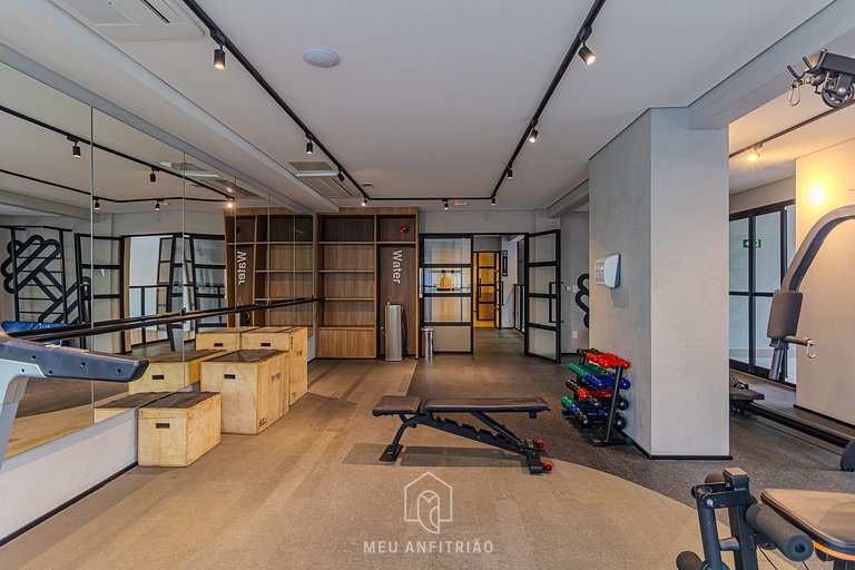 Studio for 2, balcony, leisure 200m from subway