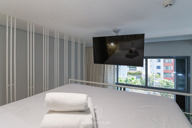 Loft moderno c/ varanda e lazer próx. metrô